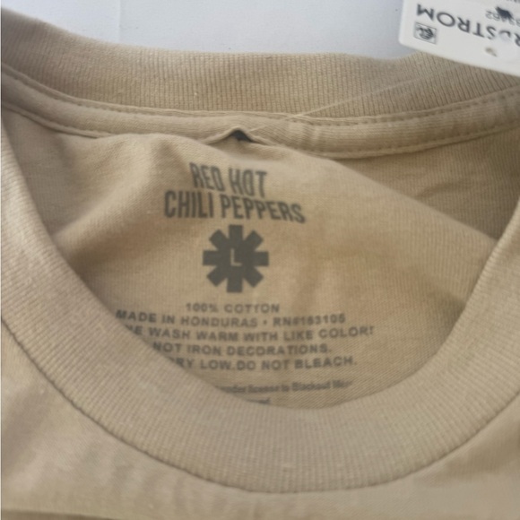 Nordstrom Beige Graphic Tee with Red Print - Picture 4 of 5